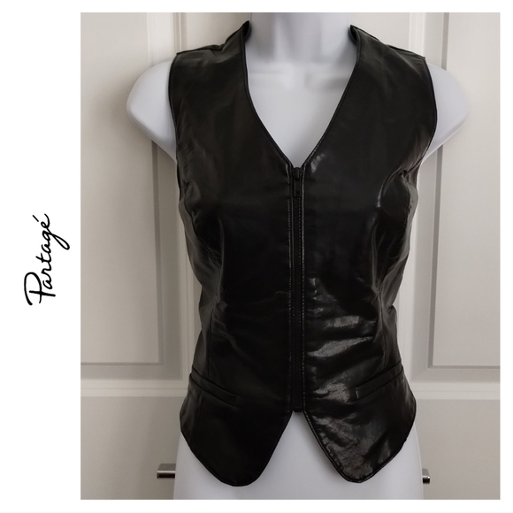 Faux Leather Vest - Picture 1 of 7